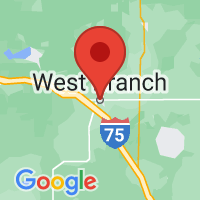 Map of West Branch, MI
